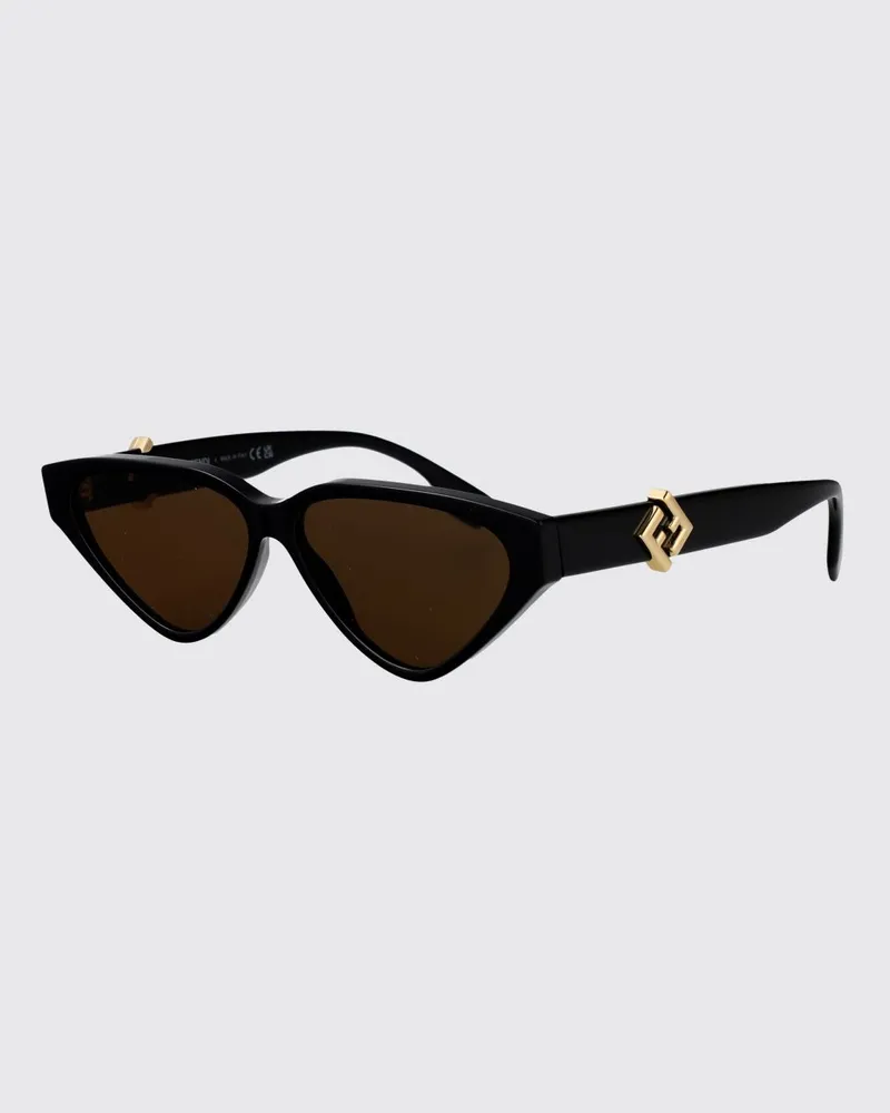 Fendi FF Diamonds Sonnenbrille aus Acetat Schwarz