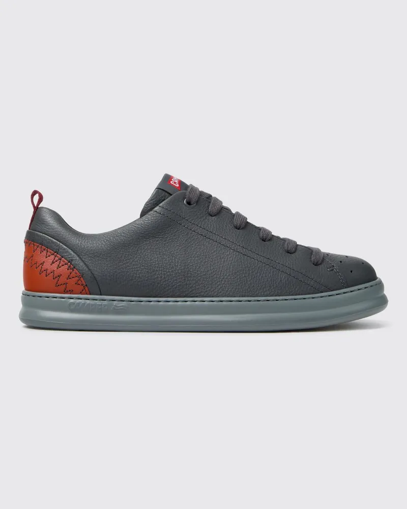 Camper Zweifarbige Low-Top-Sneaker Twins aus Leder mit XL Extralight®-Sohle Grau