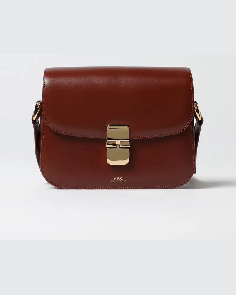 A.P.C. Grace Ledertasche Braun