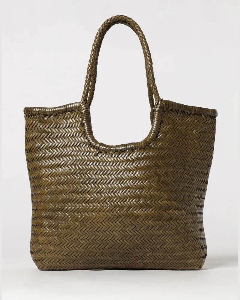 Dragon Diffusion NS Diagonal Trimple Jump geflochtene Ledertasche Kaki