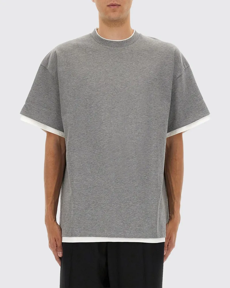 Jil Sander T-shirt herren Grau