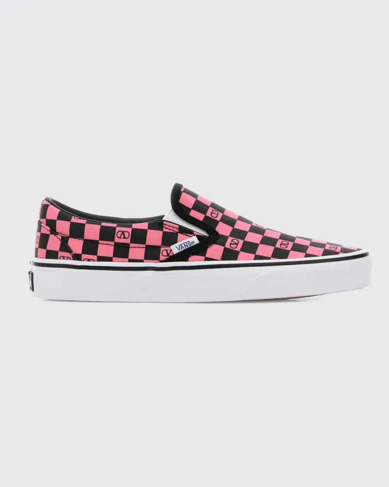 Valentino Garavani Slip-On-Sneaker x Vans aus Canvas mit kariertem Monogramm-Print Pink