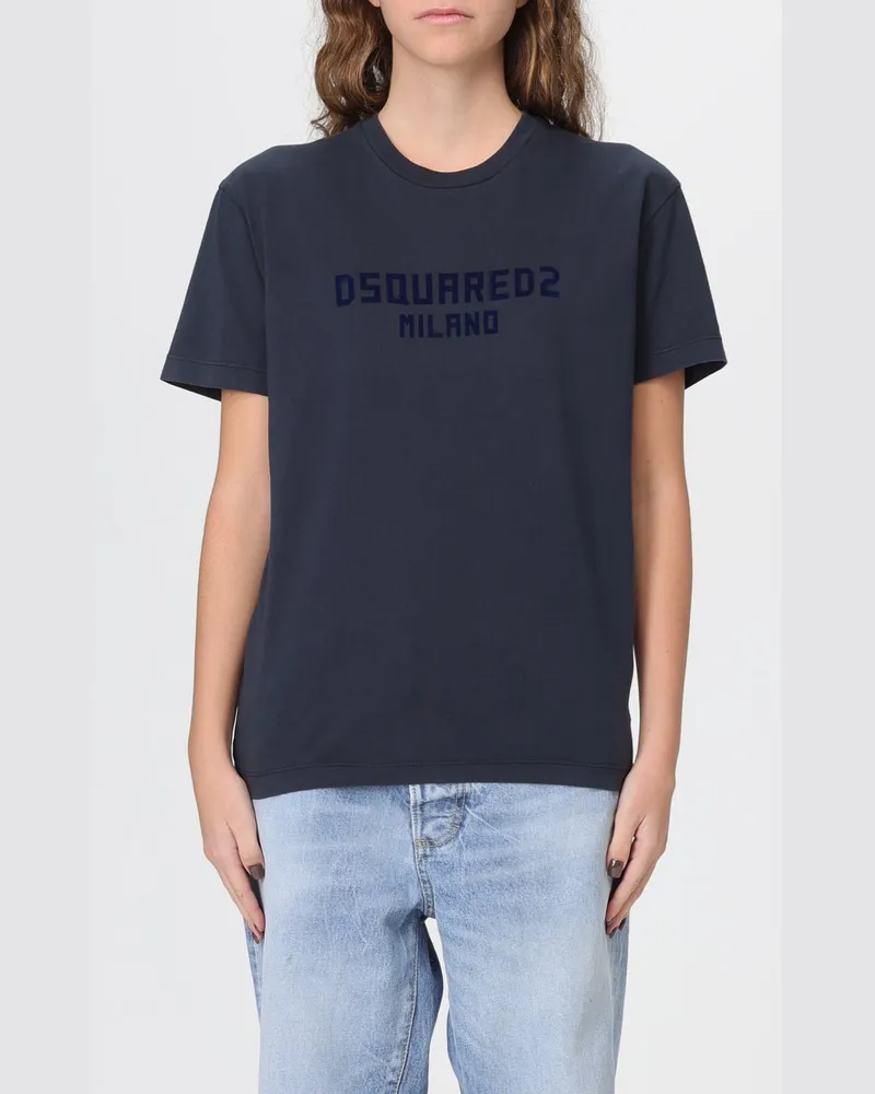 Dsquared2 T-shirt damen Blau