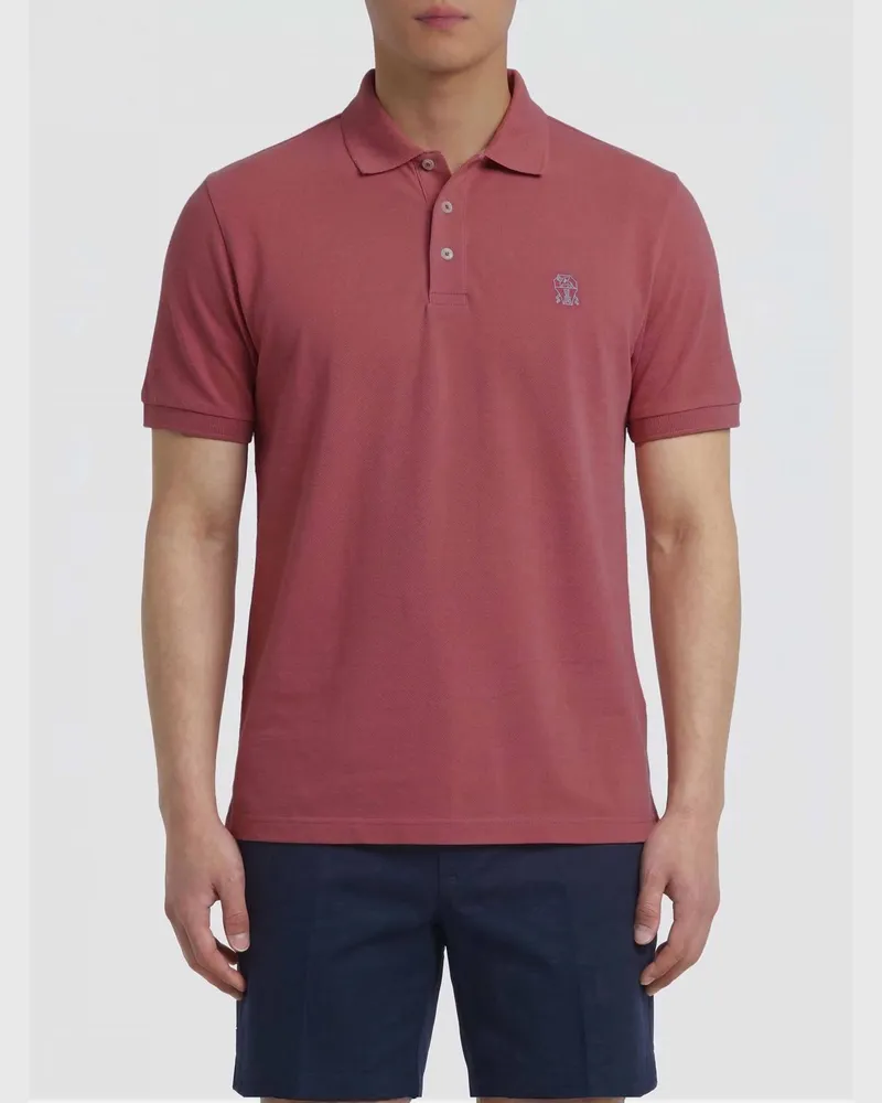 Brunello Cucinelli T-shirt herren Korall