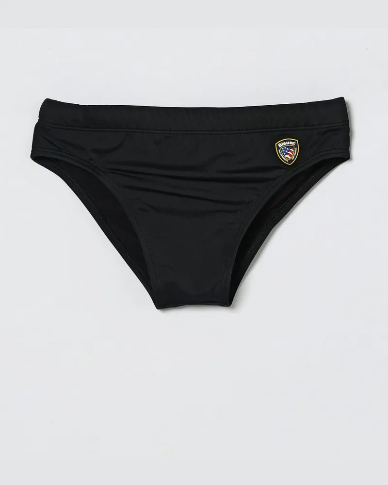 Blauer Bademode kinder Schwarz