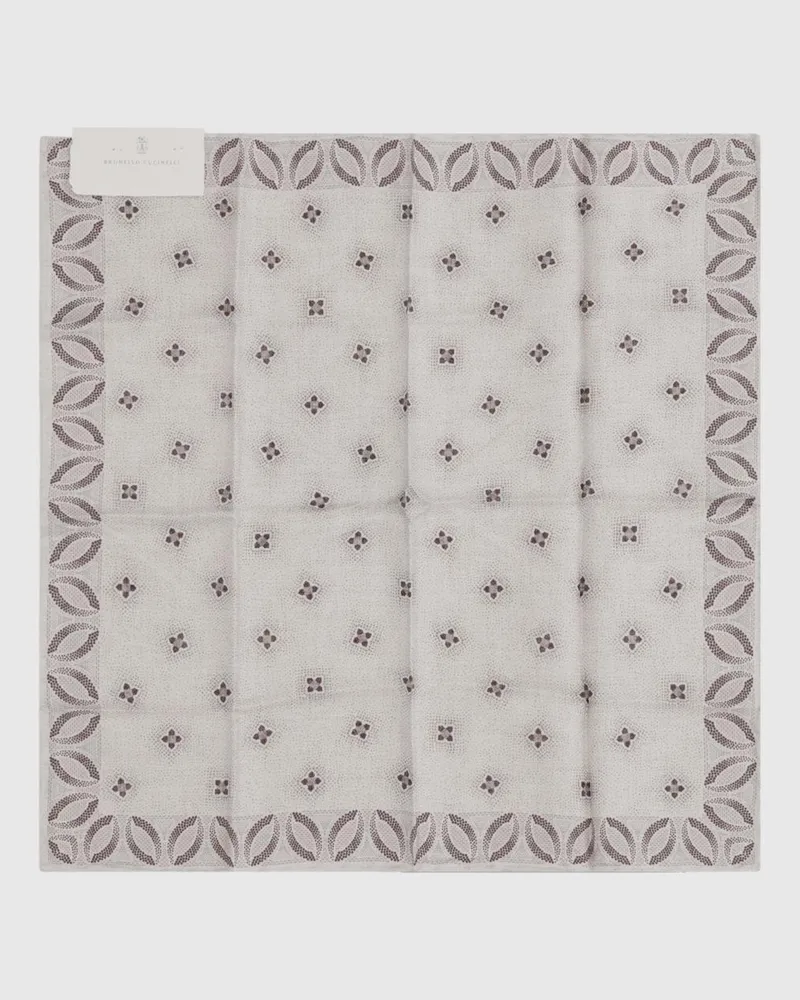 Brunello Cucinelli Seidentuch herren Butter