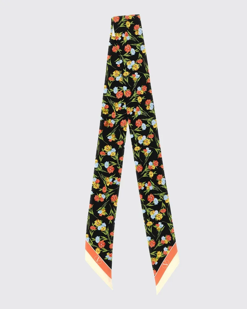 Valentino Garavani Bandeau aus Seidentwill mit Blumenprint Bunt