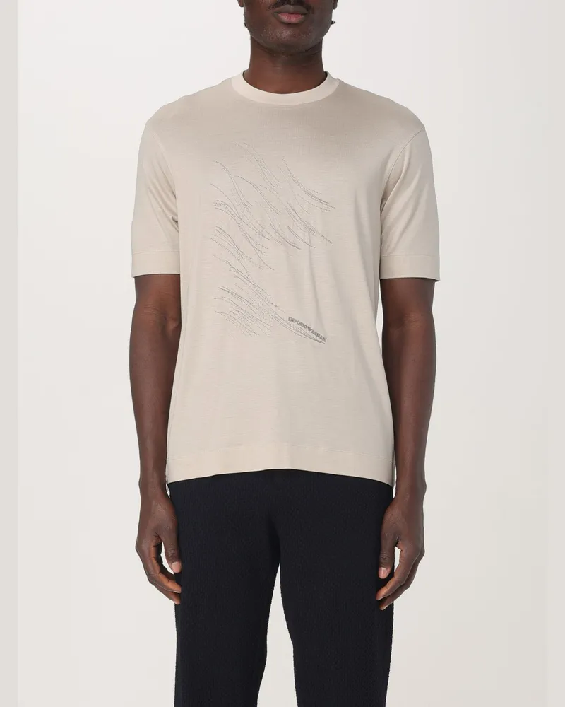 Emporio Armani T-shirt herren Silber