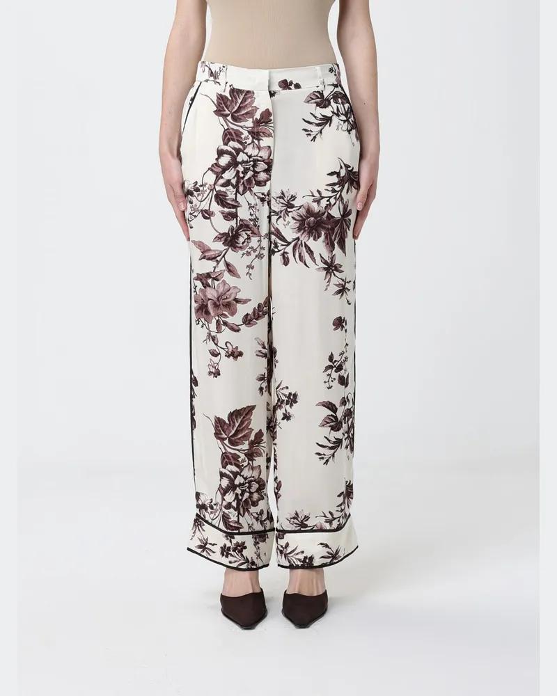 Liu Jo Palazzo-Hose aus Viskose mit Blumenprint Braun