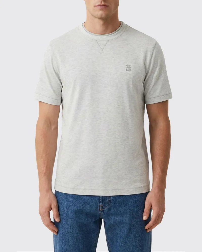 Brunello Cucinelli Polo herren Grau