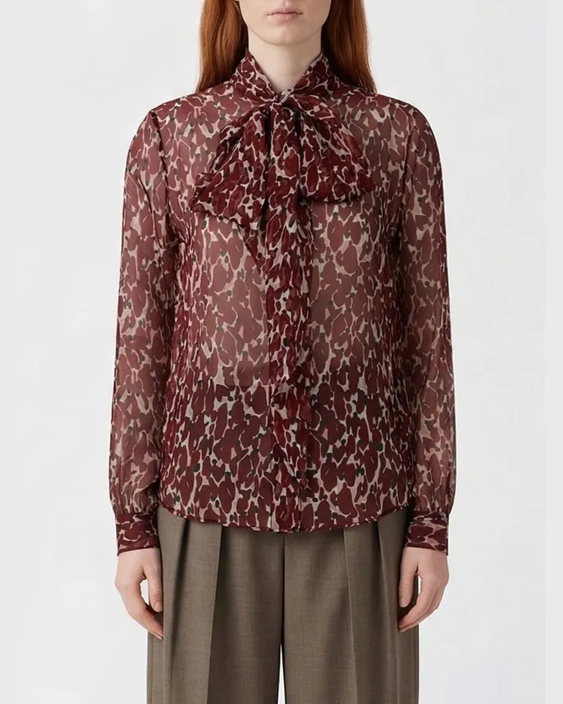 Saint Laurent Hemdbluse damen Rot