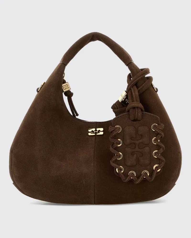 Ganni Schultertasche damen Braun