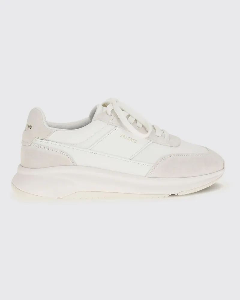 Axel Arigato Zweifarbige Genesis Neo Runner Sneakers aus Leder und Wildleder Weiß