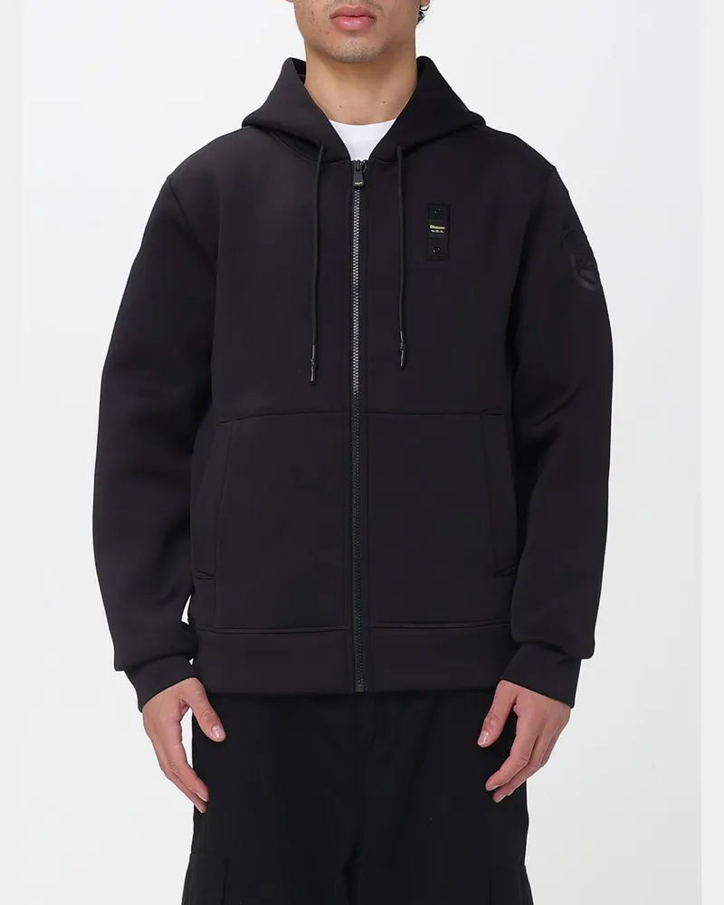 Blauer Sweatshirt herren Schwarz