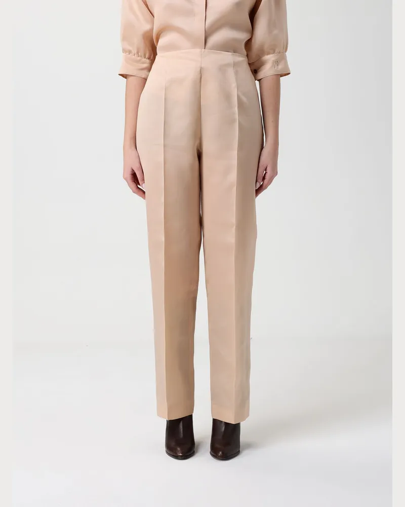 Alberta Ferretti Hose damen Puder