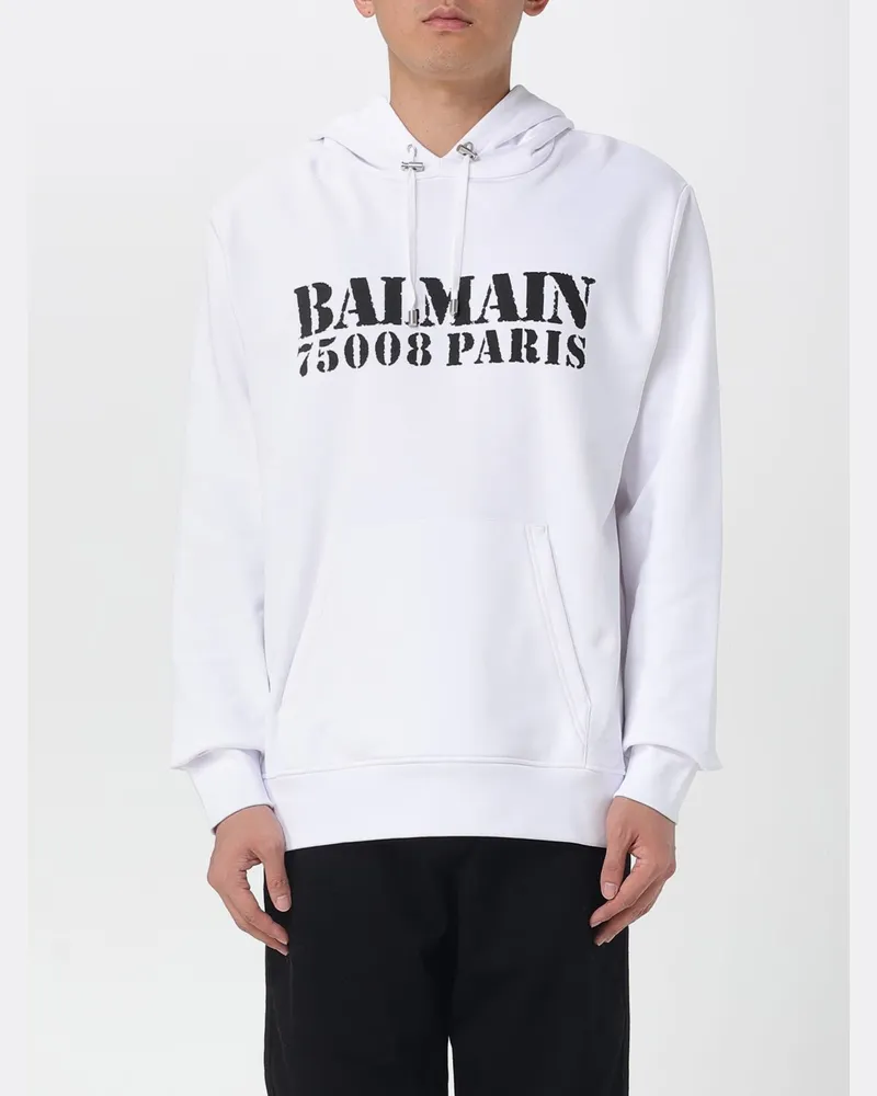 Balmain Sweatshirt herren Weiß