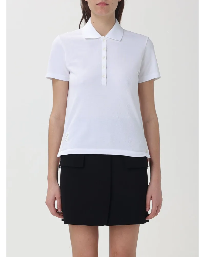 Thom Browne Polo Weiß