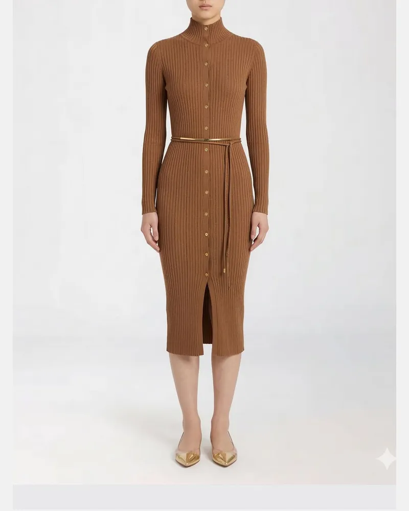 Elisabetta Franchi Kleid damen Braun