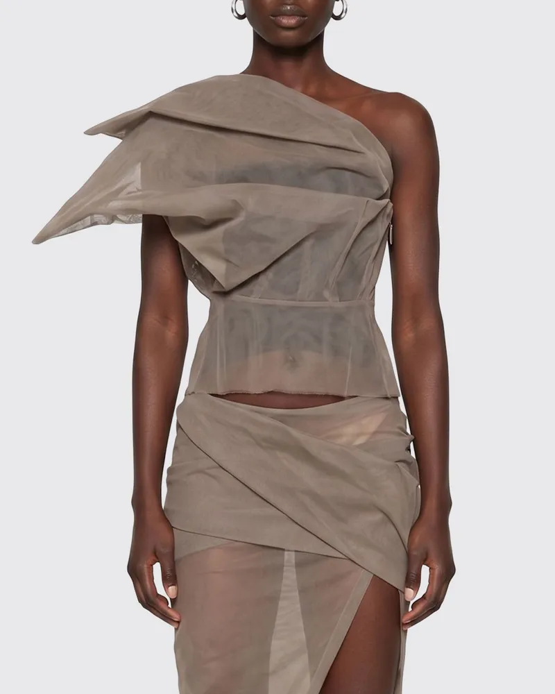 Rick Owens Top damen Grau