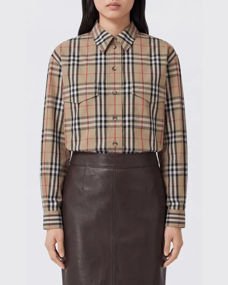 Burberry Hemdbluse damen Beige
