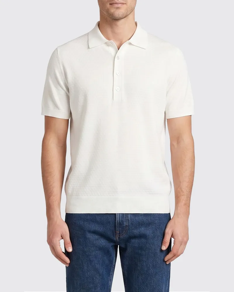 Paolo Pecora Milano Polo herren Weiß