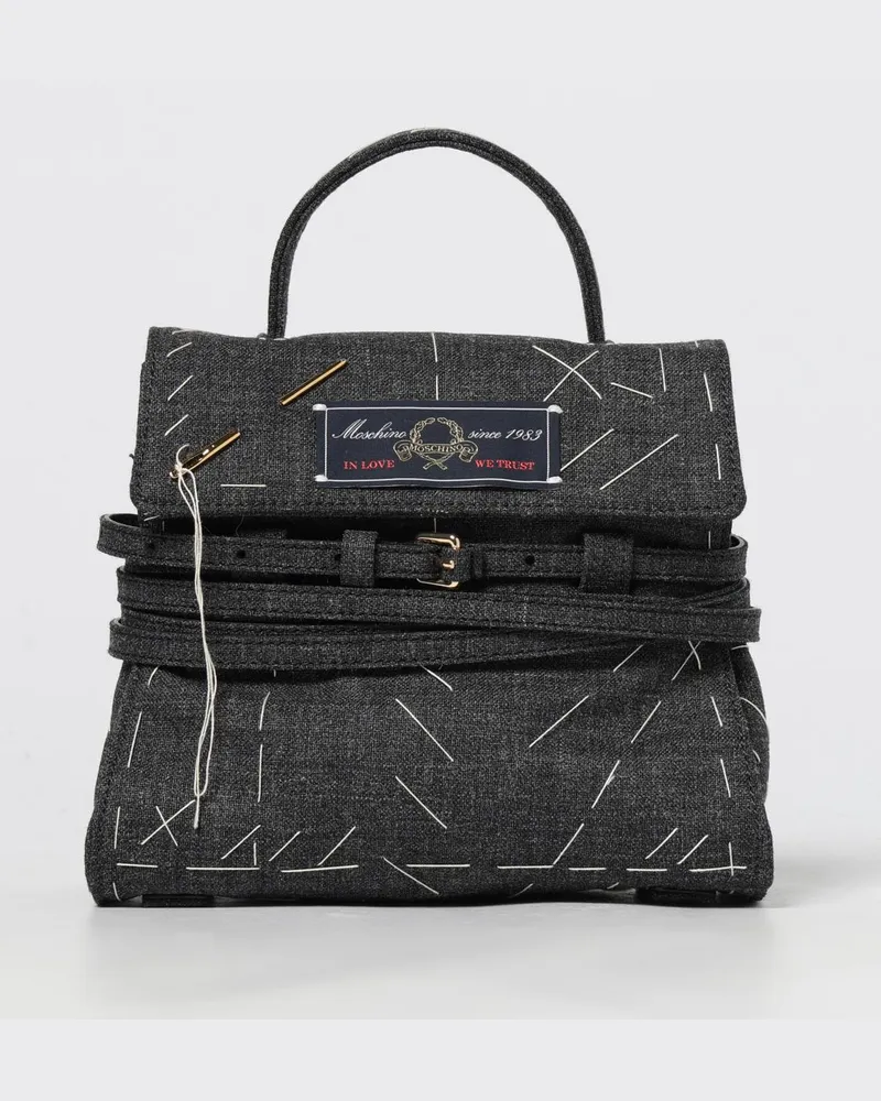 Moschino Schultertasche damen Grau