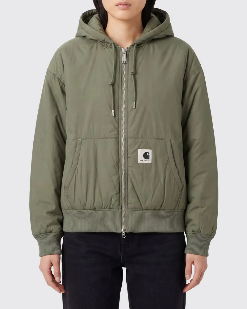 Carhartt WIP Kapuzenbomber aus recyceltem technischem Taft Grün