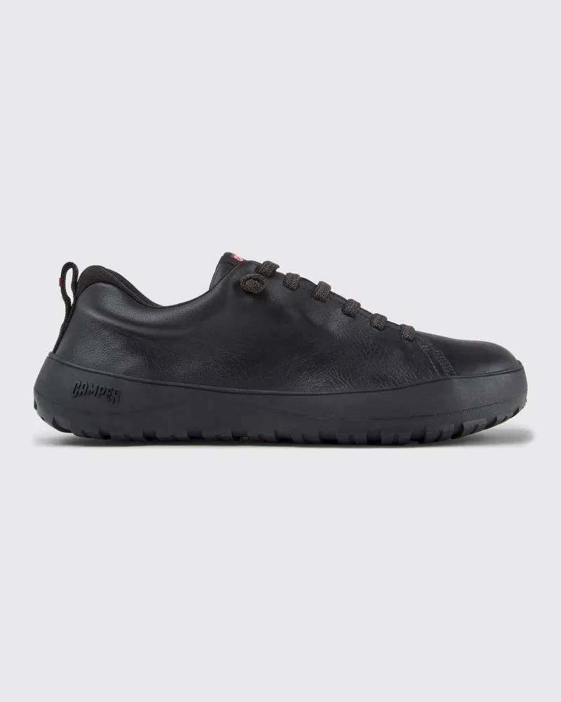 Camper Peu Serra Slip-On-Sneakers aus Leder und Gore-Tex® mit Vibram-Sohle Schwarz