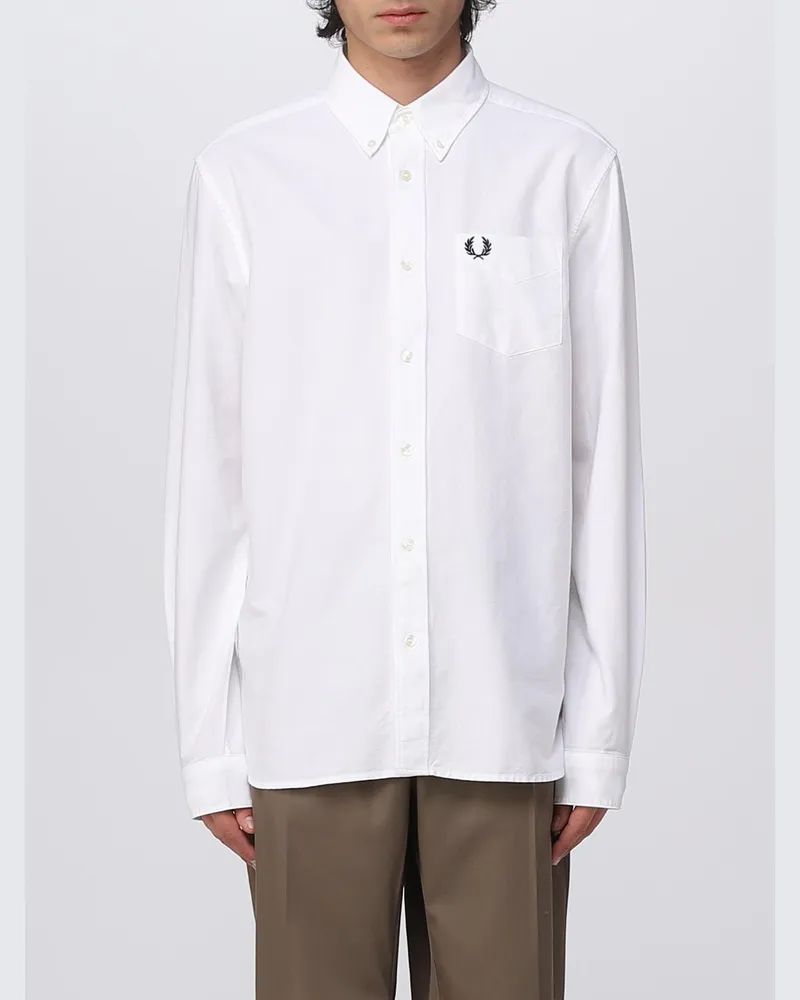 Fred Perry Hemd herren Weiß