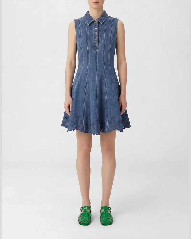 Self-Portrait Kleid damen Blau