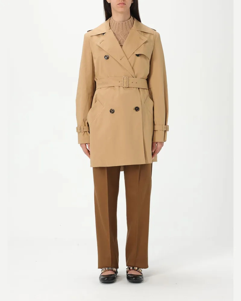 Max Mara Mantel damen Leder