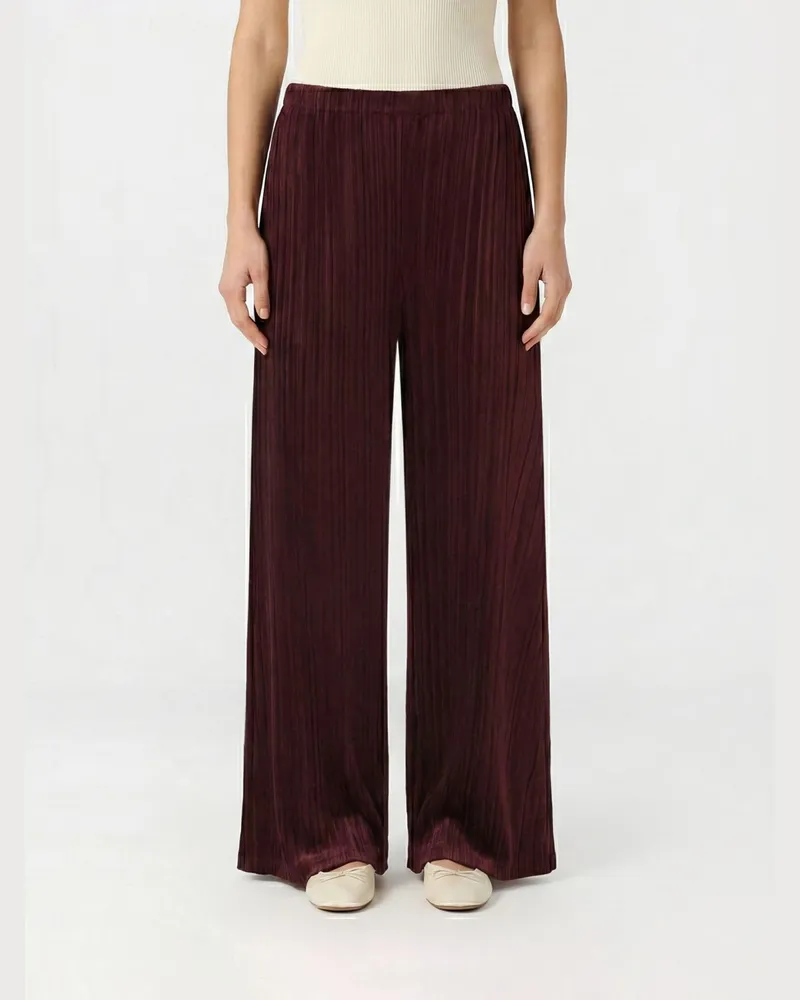 Issey Miyake Hose damen Burgunderrot