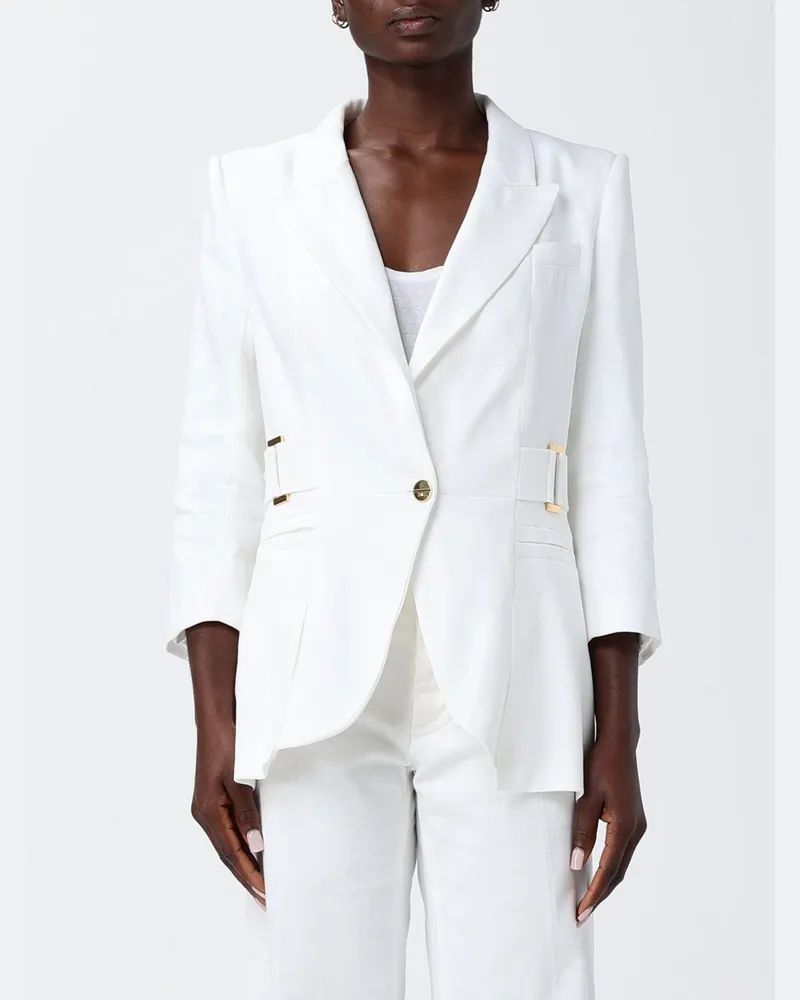 Elisabetta Franchi Jacke damen Weiß