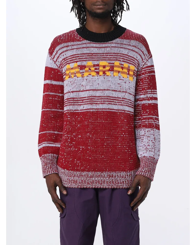 Marni Pullover herren Burgunderrot