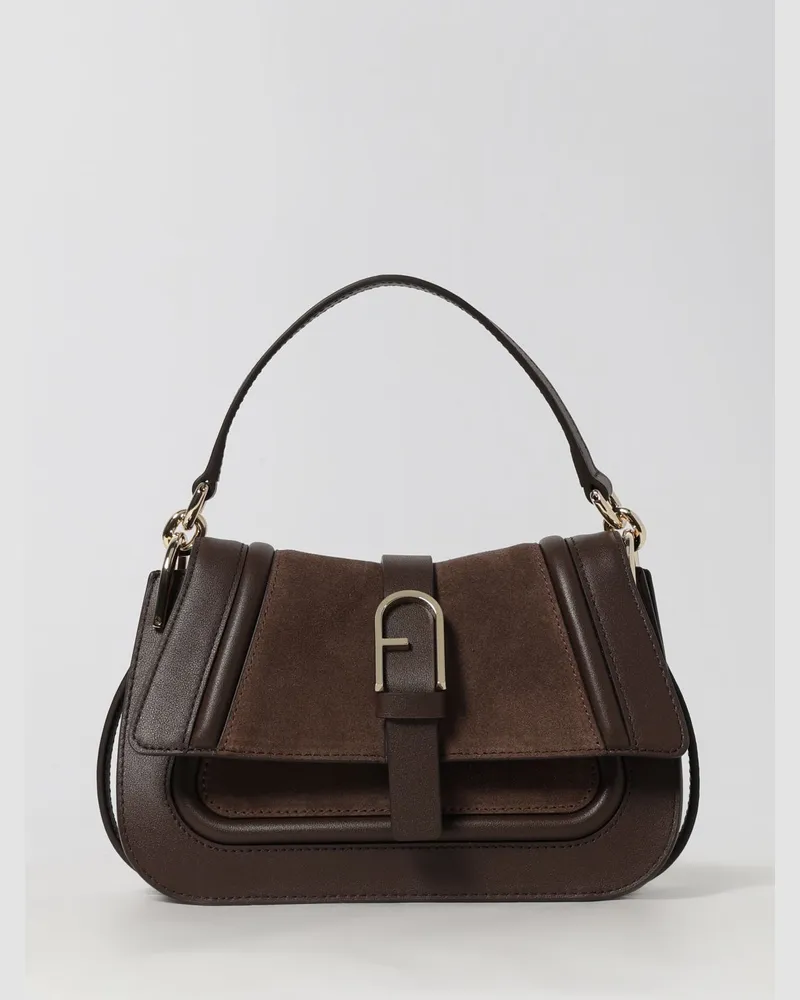 Furla Schultertasche damen Kaffee
