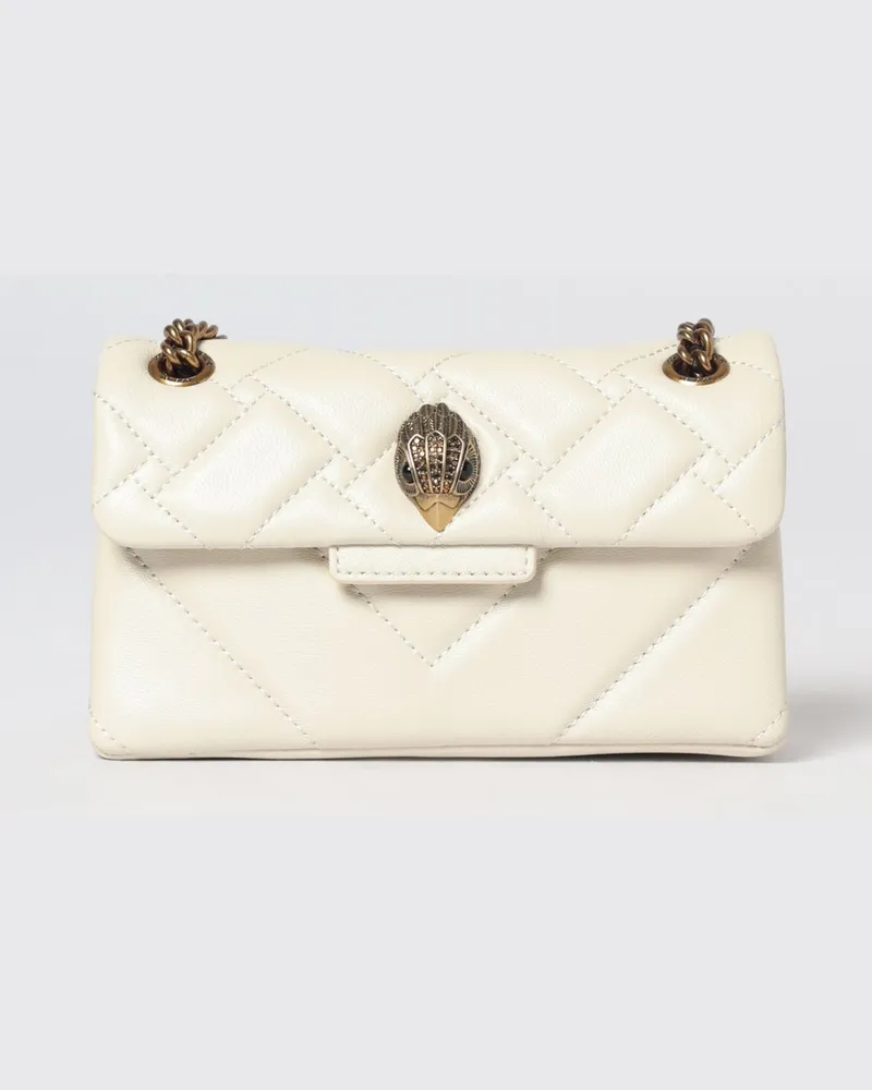 Kurt Geiger Gesteppte Kensington Mini-Tasche aus Leder mit Strass-Logo Yellow