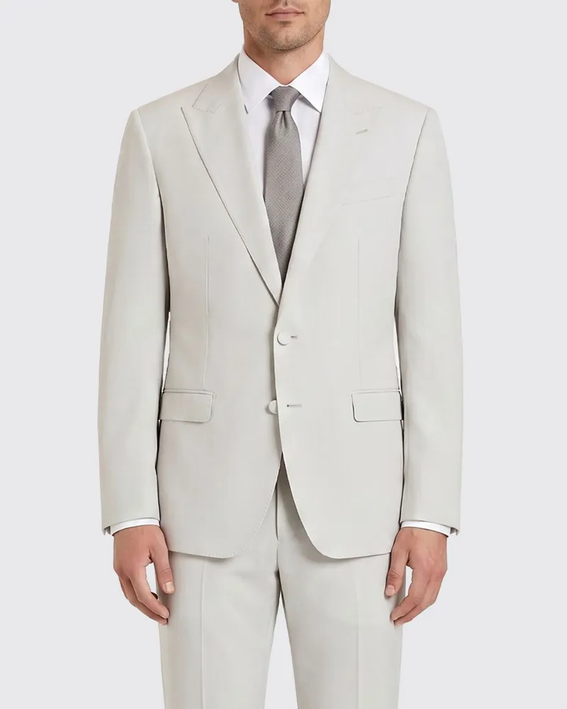 Dolce & Gabbana DOLCE  GABBANA Einreihiger Blazer Dolce & Gabbana aus Wolle Grau