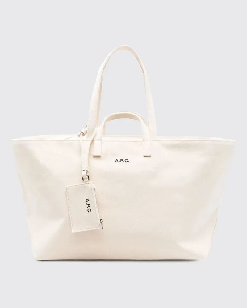 A.P.C. Schultertasche damen Ecru