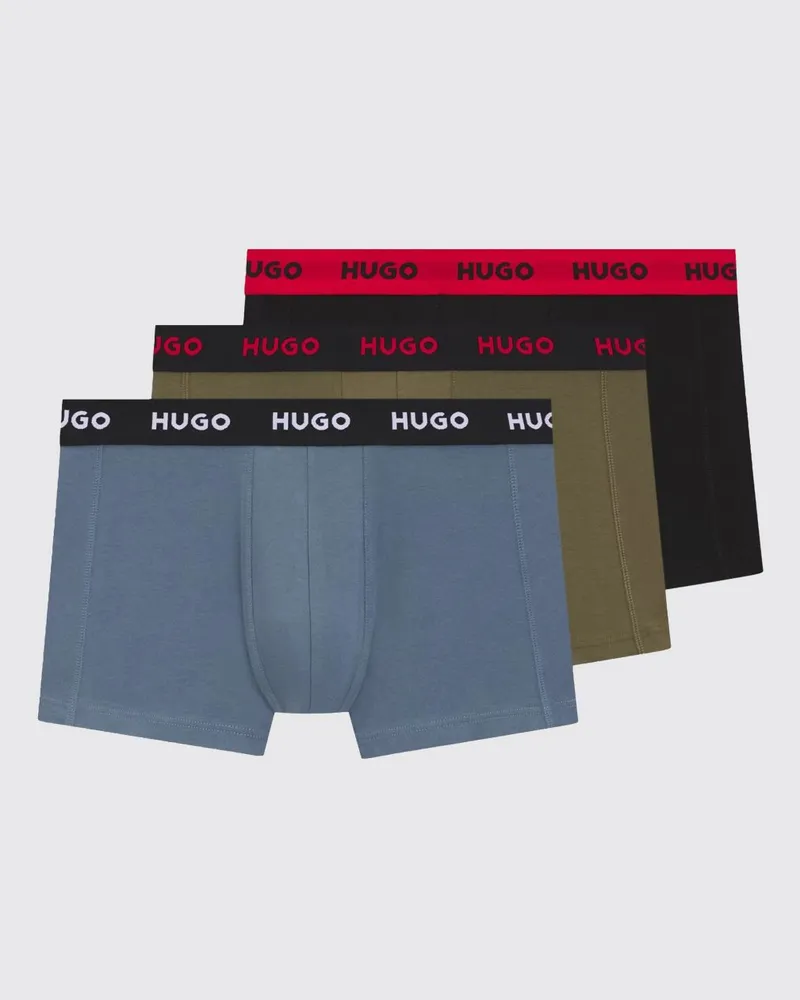 HUGO BOSS 3er-Set Stretch-Baumwollboxershorts Schwarz