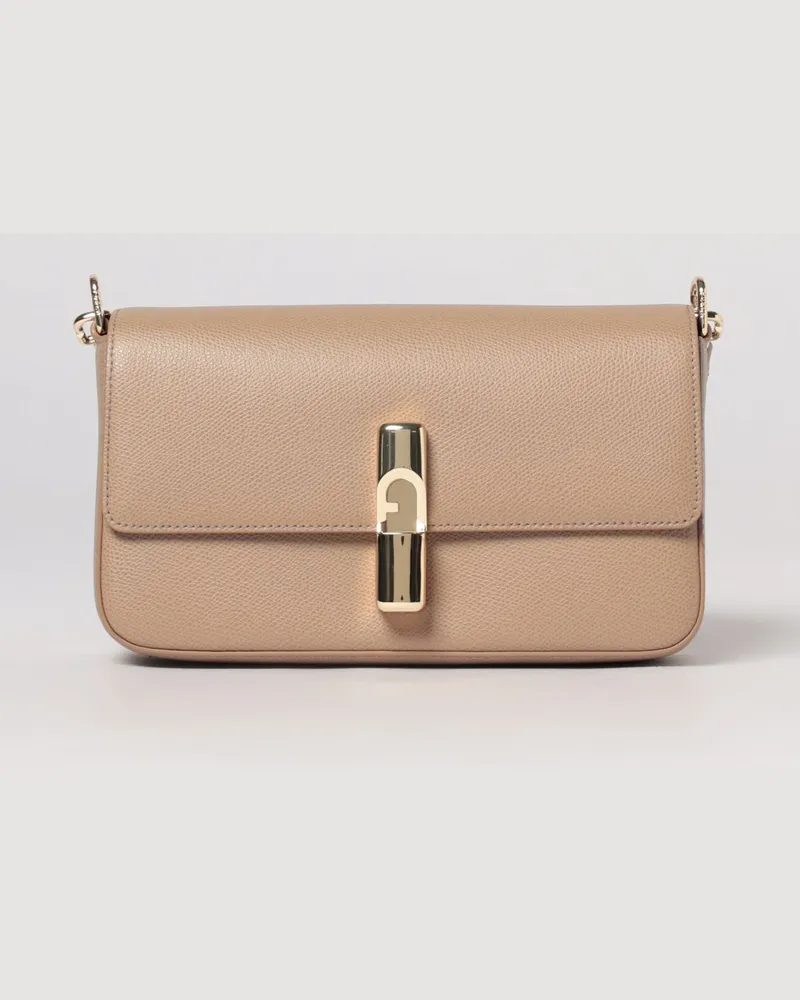 Furla Schultertasche damen Taubengrau
