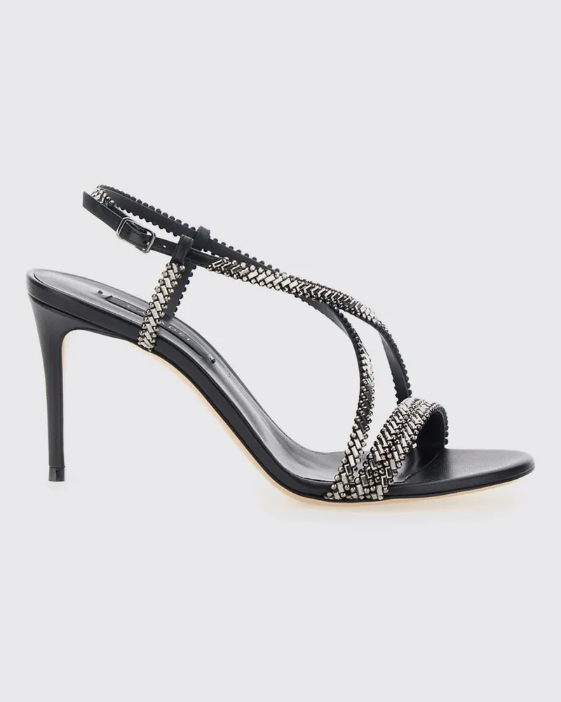 Casadei Josephine Julia Slingback-Sandalen mit Strass und Stilettoabsatz Schwarz