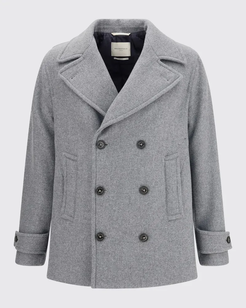 Brooksfield Mantel herren Anthrazit