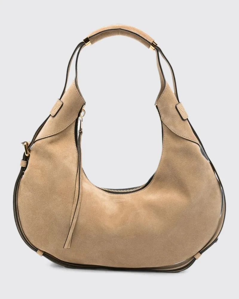 Moschino Schultertasche damen Ecru