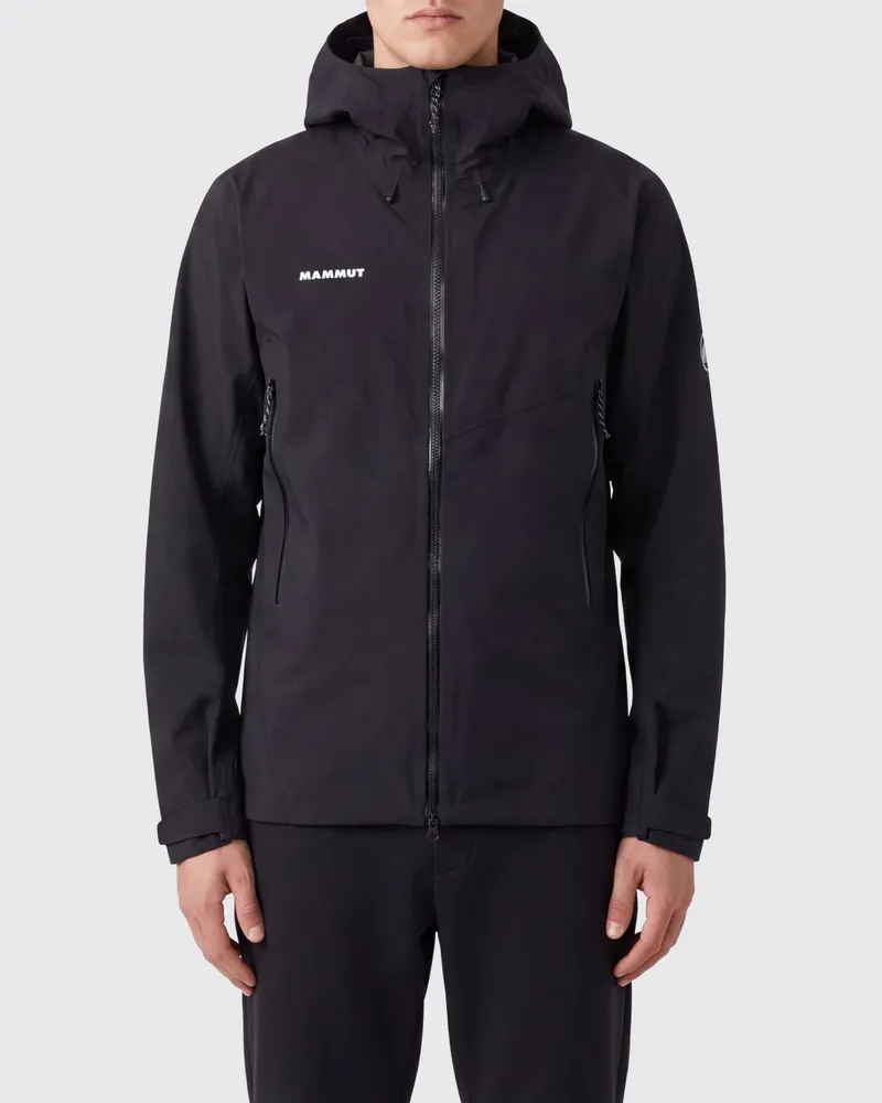 Mammut Technische Kapuzenjacke Crater IV HS aus Gore-Tex® mit Reißverschluss Schwarz
