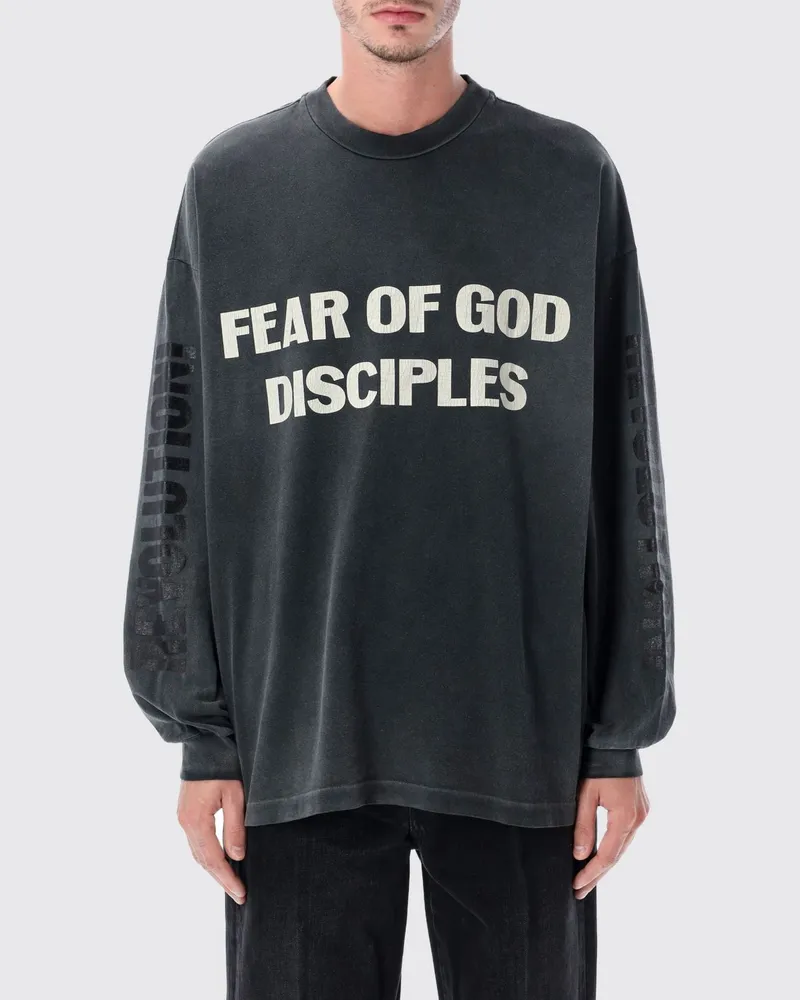 Fear of God T-shirt herren Schwarz