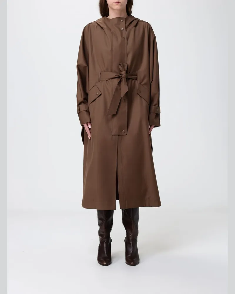 Max Mara Regenmantel aus Polyester Braun