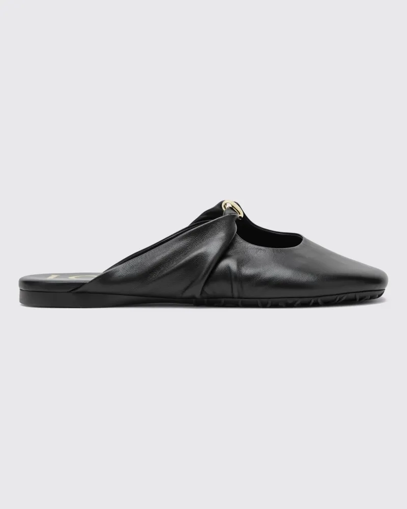 Loewe Pebble Mules aus Nappaleder mit drapiertem Design Schwarz