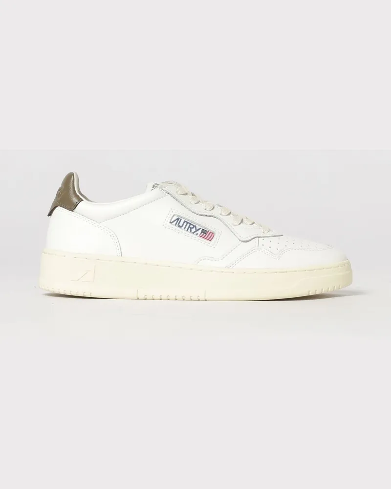 AUTRY Medalist Low Top Sneakers aus zweifarbigem Leder und Wildleder Braun