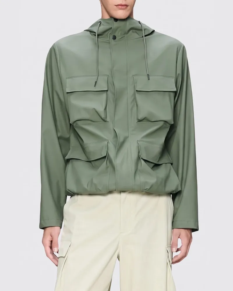 RAINS Jacke herren Grün