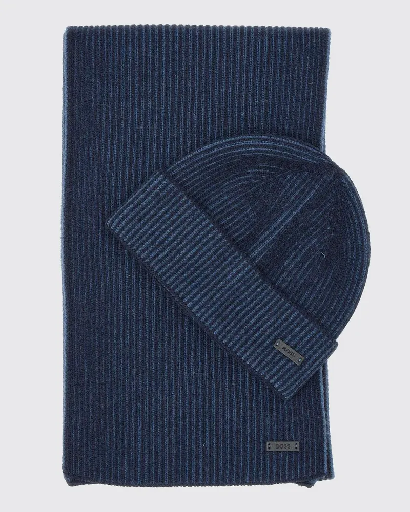 HUGO BOSS Schal herren Blau